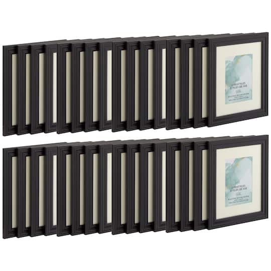 8 Packs: 4 ct. (32 total) Black 5&#x22; x 7&#x22; Frame with Mat, Lifestyles by Studio D&#xE9;cor&#xAE;